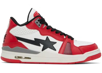 Pre-owned Bape Men's  A Bathing Ape Clutch Sta #1 Sneakers In Red