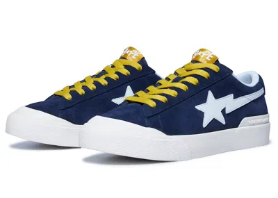 Pre-owned Bape Men's  A Bathing Ape Mad Sta Sneakers In Blue/yellow/white In Multi