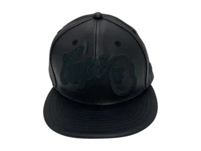 Pre-owned Bape Men's  A Bathing Ape New Era 59fifty Cap In Black