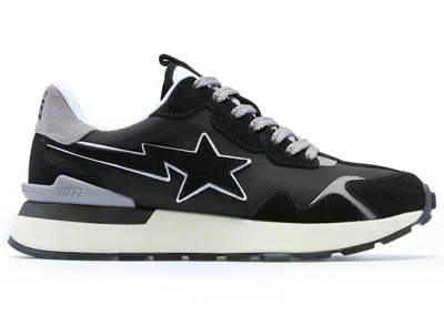 Pre-owned Bape Men's  A Bathing Ape Roadsta Express Sneakers In Black/grey/white In Multi