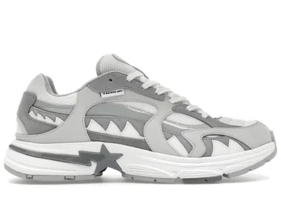 Pre-owned Bape Men's  A Bathing Ape Shark Sta M2 Sneakers In White