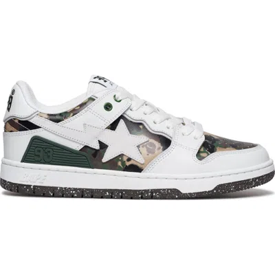 Pre-owned Bape Men's  A Bathing Ape Sk8 Sta #2 Sneakers In White/camo