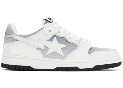 Pre-owned Bape Men's  A Bathing Ape Sk8 Sta #4 Sneakers In White