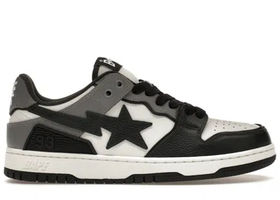 Pre-owned Bape Men's  A Bathing Ape Sk8 Sta #5 Sneakers In Black/white/grey In Multi