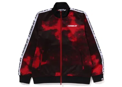 Pre-owned Bape Men's  A Bathing Ape Tie Dye Track Jacket In Red