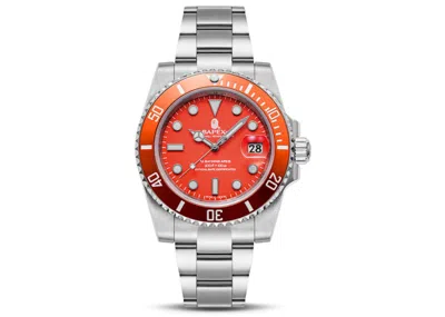 Pre-owned Bape Men's  A Bathing Ape Type 1 X Watch (2022) In Orange Silver