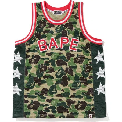 Pre-owned Bape Men's  Abc Basketball Tank Top In Green