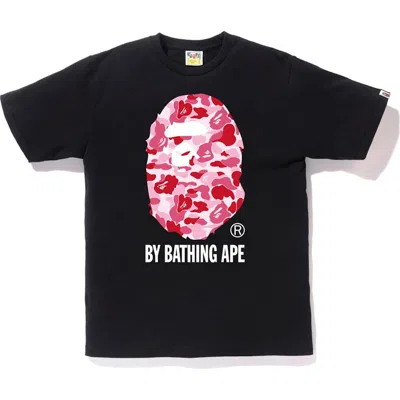 Pre-owned Bape Men's  Abc By Bathing Tee Shirt In Black/pink