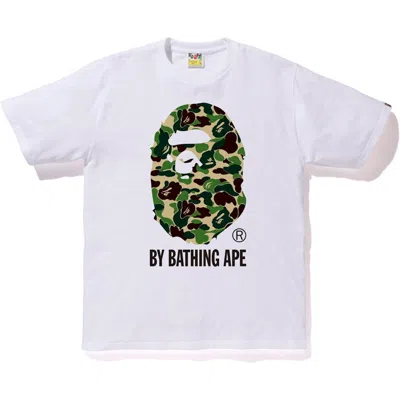 Pre-owned Bape Men's  Abc By Bathing Tee Shirt In White/green