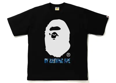 Pre-owned Bape Men's  Abc Camo By Bathing Ape Relaxed Fit Tee Shirt In Black/blue