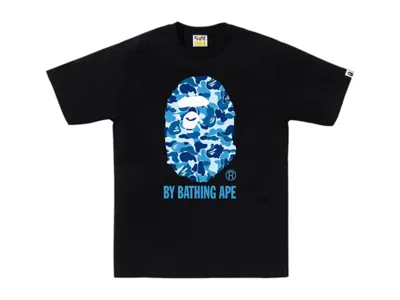 Pre-owned Bape Men's  Abc Camo By Bathing Ape Tee Shirt (ss25) In Black/blue In Multi