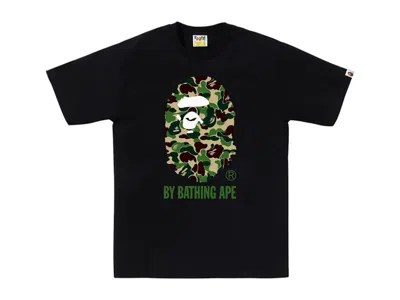 Pre-owned Bape Men's  Abc Camo By Bathing Ape Tee Shirt (ss25) In Black/green In Multi