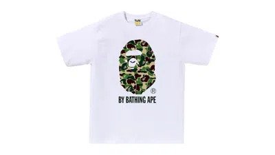 Pre-owned Bape Men's  Abc Camo By Bathing Ape Tee Shirt (ss25) In White/green In Multi