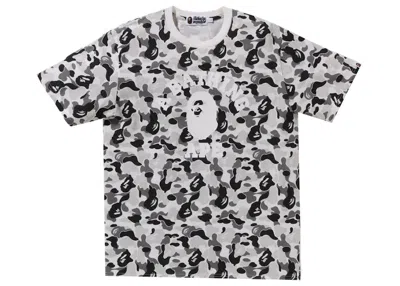 Pre-owned Bape Men's  Abc Camo College Tee Shirt In Grey