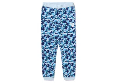 Pre-owned Bape Men's  Abc Camo Crystal Stone Sweat Pants In Blue