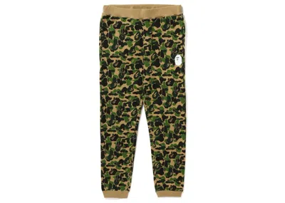 Pre-owned Bape Men's  Abc Camo Crystal Stone Sweat Pants In Green