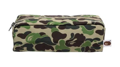 Pre-owned Bape Men's  Abc Camo Flight Pouch (fw25) In Green