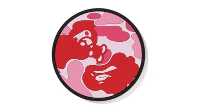 Pre-owned Bape Men's  Abc Camo Milo Coaster In Pink