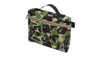 Pre-owned Bape Men's  Abc Camo Music Pouch (fw25) In Green