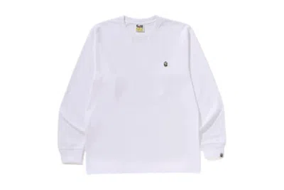 Pre-owned Bape Men's  Abc Camo One Point Long Sleeve Tee Shirt In White/green