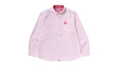 Pre-owned Bape Men's  Abc Camo One Point Relaxed Fit Shirt In Pink
