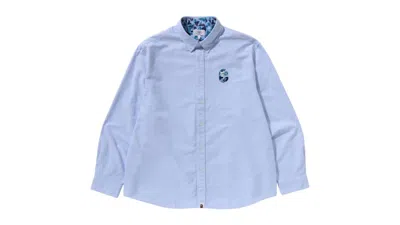 Pre-owned Bape Men's  Abc Camo One Point Relaxed Fit Shirt In Sax In Sand