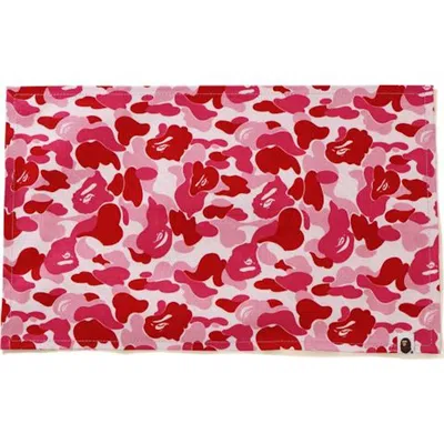 Pre-owned Bape Men's  Abc Camo Place Mat (ss21) In Pink