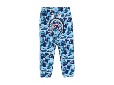 Pre-owned Bape Men's  Abc Camo Shark Regular Fit Sweat Pants In Blue