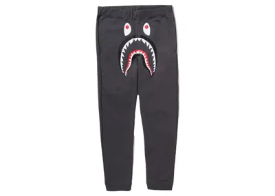 Pre-owned Bape Men's  Abc Camo Shark Sweat Pants In Charcoal In Gray