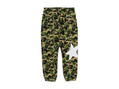 Pre-owned Bape Men's  Abc Camo Sweatpant In Green