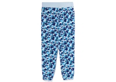 Pre-owned Bape Men's  Abc Camo Sweatpants In Blue