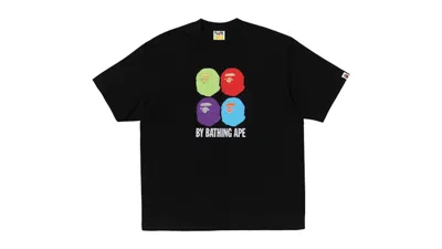 Pre-owned Bape Men's  Ape Head By Bathing Ape Relaxed Fit Tee Shirt In Black