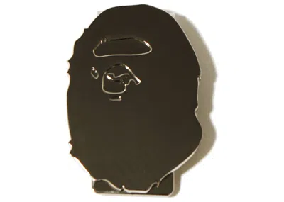 Pre-owned Bape Men's  Ape Head Money Clip In Silver