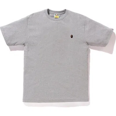 Pre-owned Bape Men's  Ape Head One Point Tee Shirt In Gray