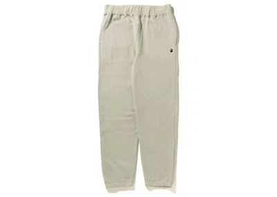 Pre-owned Bape Men's  Ape Head One Point Wide Fit Sweatpants (ss23) In Beige