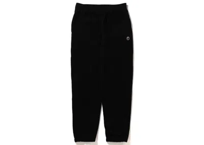 Pre-owned Bape Men's  Ape Head One Point Wide Fit Sweatpants (ss23) In Black