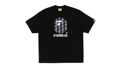 Pre-owned Bape Men's  Ape Head Pattern By Bathing Ape Relaxed Fit Tee Shirt In Black