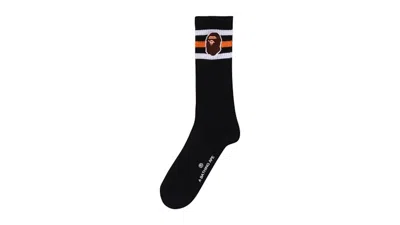 Pre-owned Bape Men's  Ape Head Socks Socks In Black