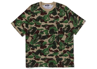 Pre-owned Bape Men's  Art Camo Ape Head One Point Tee Shirt In Green