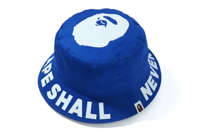 Pre-owned Bape Men's  Asnka Bucket Hat In Blue