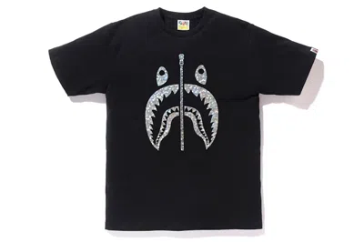 Pre-owned Bape Men's  Aurora Shark Tee Shirt In Black