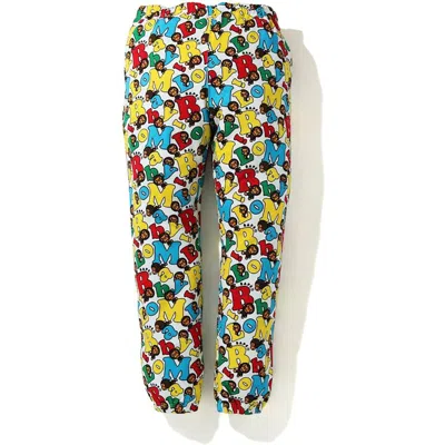 Pre-owned Bape Men's  Baby Milo Alphabet Slim Sweatpants