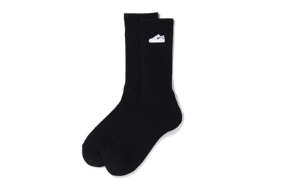Pre-owned Bape Men's  Sta One Point Socks In Black