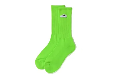 Pre-owned Bape Men's  Sta One Point Socks In Green