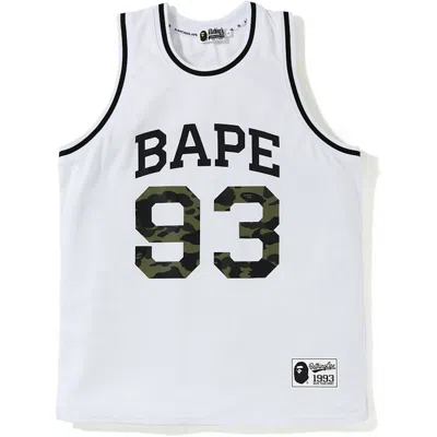 Pre-owned Bape Men's  Basketball Tank Top In White