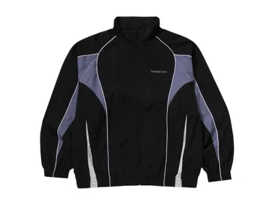 Pre-owned Bape Men's  Bathing Ape Logo Nylon Track Jacket (ss25) In Black