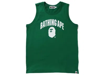 Pre-owned Bape Men's  Bathing Ape Tank Top In Green