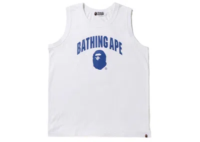 Pre-owned Bape Men's  Bathing Ape Tank Top In White