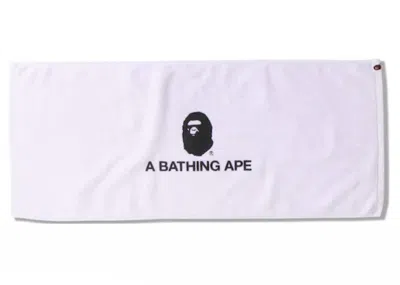 Pre-owned Bape Men's  Beach Japan 2022 Exclusive Pack Towel In White