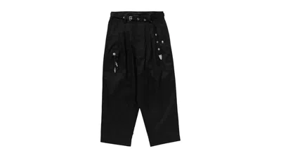 Pre-owned Bape Men's  Belted Airpod Chino Pants In Black